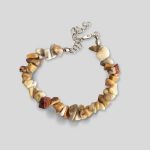 Citrine chip gemstone bracelet