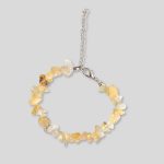 Yellow Calcite Chip Gemstone Bracelet
